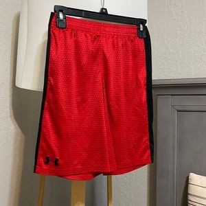 Red under armour shorts